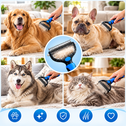 FurEase™ Self-Cleaning Deshedding Brush